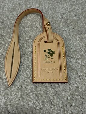 Louis Vuitton Natural Vachetta Leather Hawaii Tag